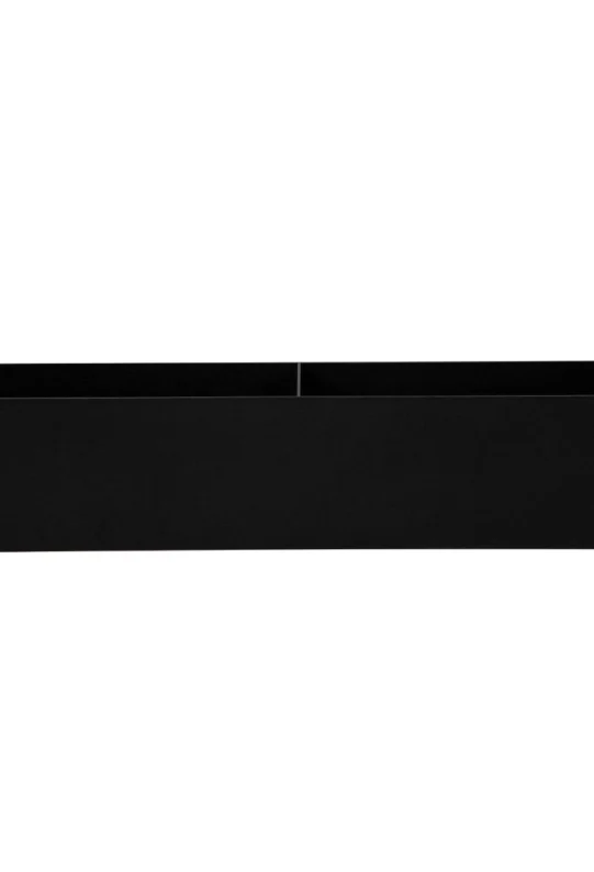 Полка для ванной настенная черная металлическая 50 x 10 x 10 см, для шампуней и косметики