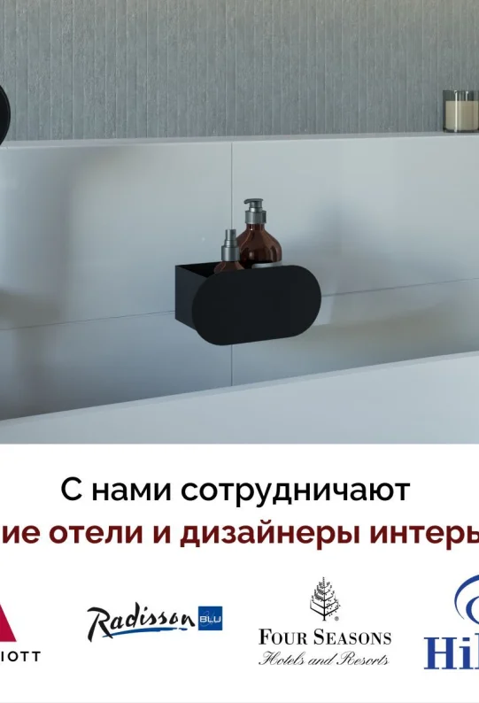Полка для ванной настенная черная металлическая 20 x 10 x 10 см, для шампуней и косметики